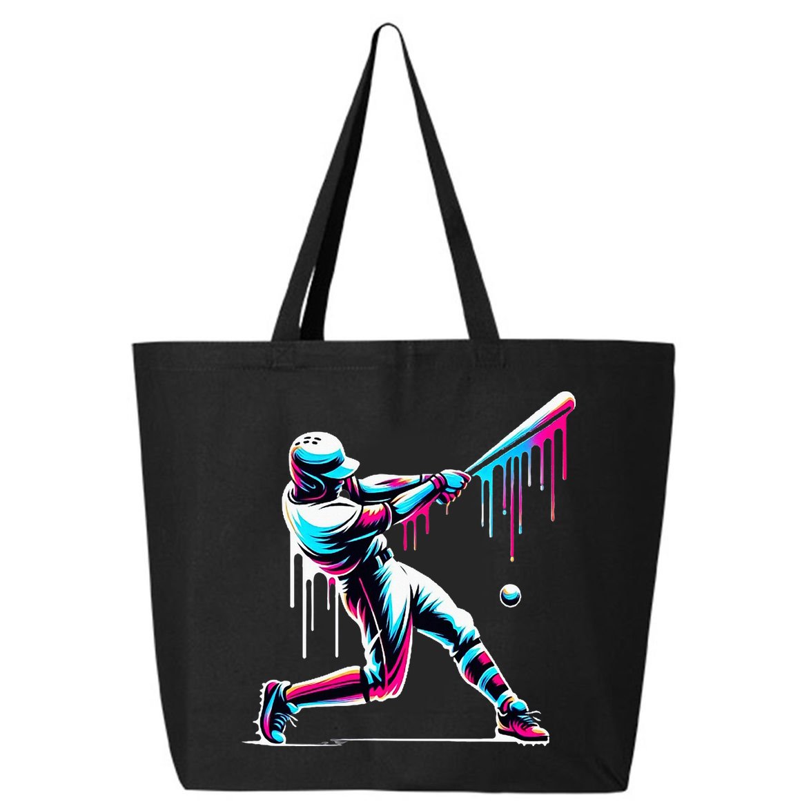 Baseball Player Drip 25L Jumbo Tote
