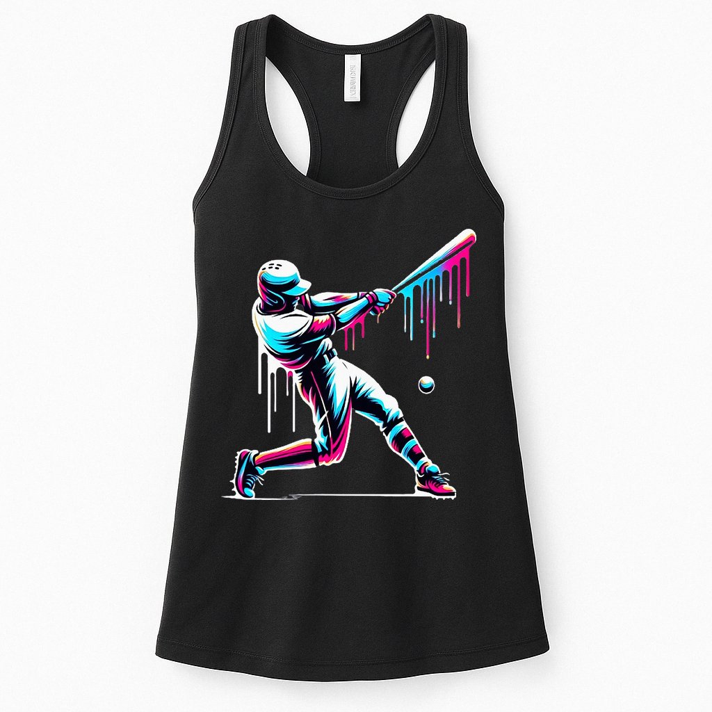 Baseball Player Drip Womens Tank Top
