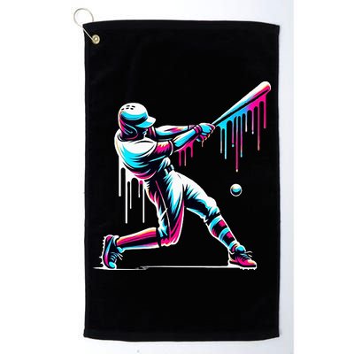 Baseball Player Drip Golf Towel