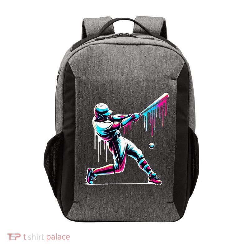 Baseball Player Drip Vector Backpack