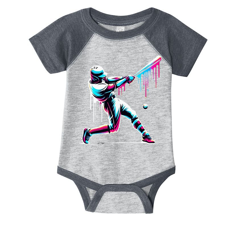 Baseball Player Drip Infant Baby Jersey Bodysuit