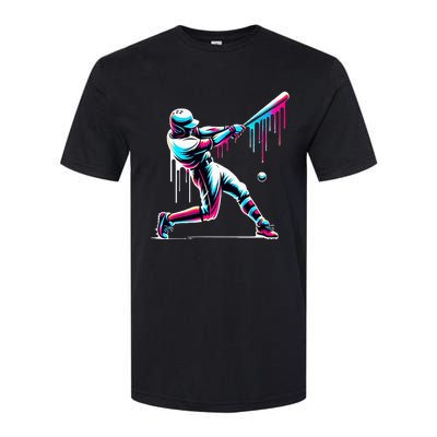 Baseball Player Drip Softstyle CVC T-Shirt