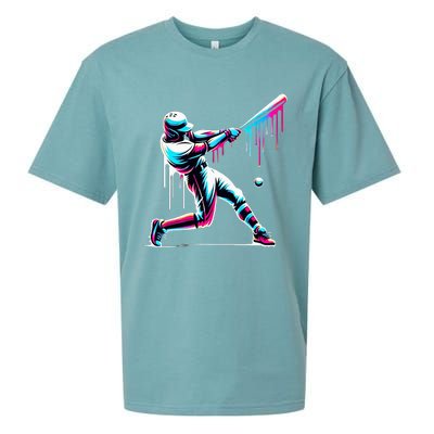 Baseball Player Drip Sueded Cloud Jersey T-Shirt