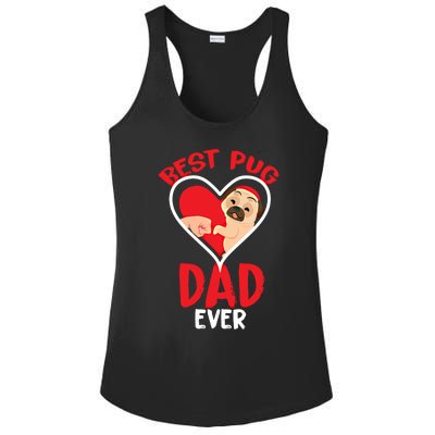 Best Pug Dad Ever Meaningful Gift Ladies PosiCharge Competitor Racerback Tank