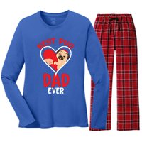 Best Pug Dad Ever Meaningful Gift Women's Long Sleeve Flannel Pajama Set 