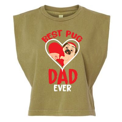 Best Pug Dad Ever Meaningful Gift Garment-Dyed Women's Muscle Tee