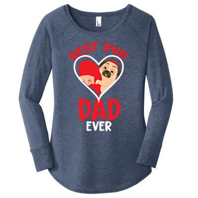 Best Pug Dad Ever Meaningful Gift Women's Perfect Tri Tunic Long Sleeve Shirt