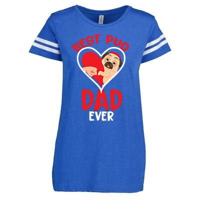 Best Pug Dad Ever Meaningful Gift Enza Ladies Jersey Football T-Shirt