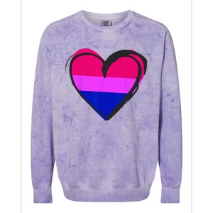 Bisexual Pride Design Bisexual Colorblast Crewneck Sweatshirt