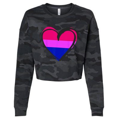 Bisexual Pride Design Bisexual Cropped Pullover Crew