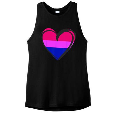 Bisexual Pride Design Bisexual Ladies PosiCharge Tri-Blend Wicking Tank