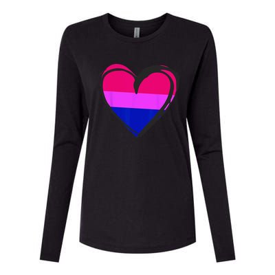 Bisexual Pride Design Bisexual Womens Cotton Relaxed Long Sleeve T-Shirt