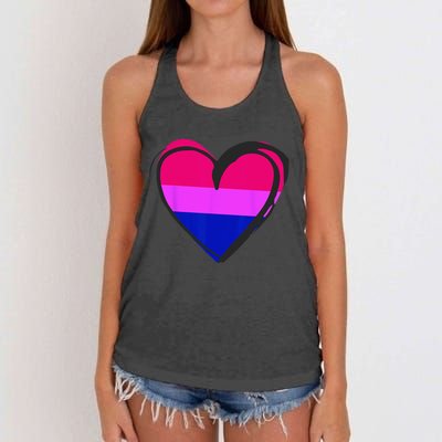 Bisexual Pride Design Bisexual Women's Knotted Racerback Tank