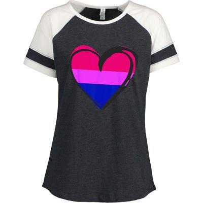 Bisexual Pride Design Bisexual Enza Ladies Jersey Colorblock Tee