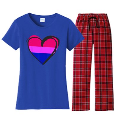 Bisexual Pride Design Bisexual Women's Flannel Pajama Set