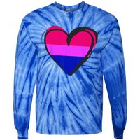 Bisexual Pride Design Bisexual Tie-Dye Long Sleeve Shirt