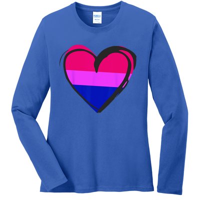 Bisexual Pride Design Bisexual Ladies Long Sleeve Shirt