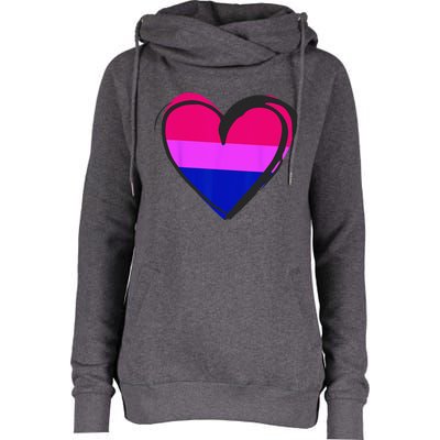 Bisexual Pride Design Bisexual Womens Funnel Neck Pullover Hood