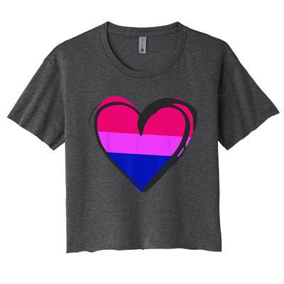 Bisexual Pride Design Bisexual Women's Crop Top Tee