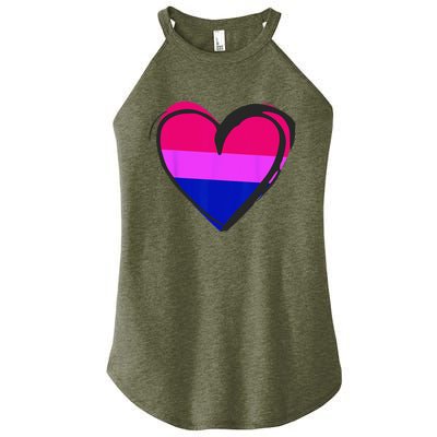 Bisexual Pride Design Bisexual Women's Perfect Tri Rocker Tank