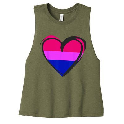 Bisexual Pride Design Bisexual Women's Racerback Cropped Tank