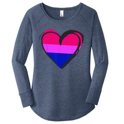 Bisexual Pride Design Bisexual Women's Perfect Tri Tunic Long Sleeve Shirt