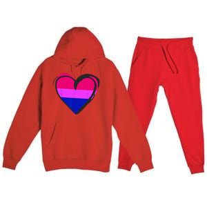 Bisexual Pride Design Bisexual Premium Hooded Sweatsuit Set