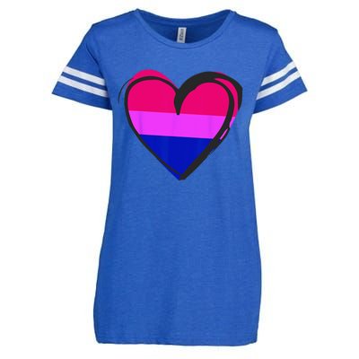 Bisexual Pride Design Bisexual Enza Ladies Jersey Football T-Shirt