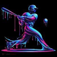 Baseball Player Drip For N Ice Cream T-Shirt