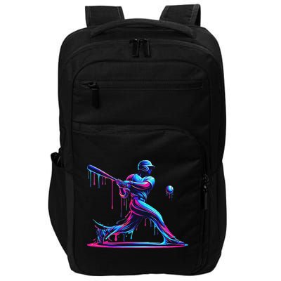 Baseball Player Drip For N Ice Cream Impact Tech Backpack