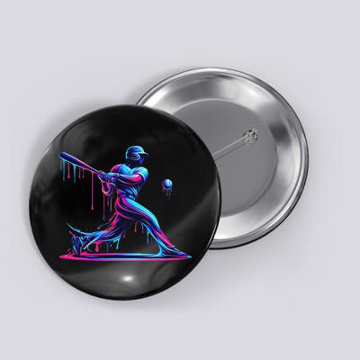 Baseball Player Drip For N Ice Cream Button