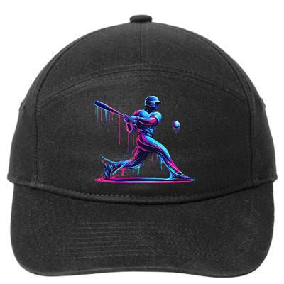 Baseball Player Drip For N Ice Cream 7-Panel Snapback Hat