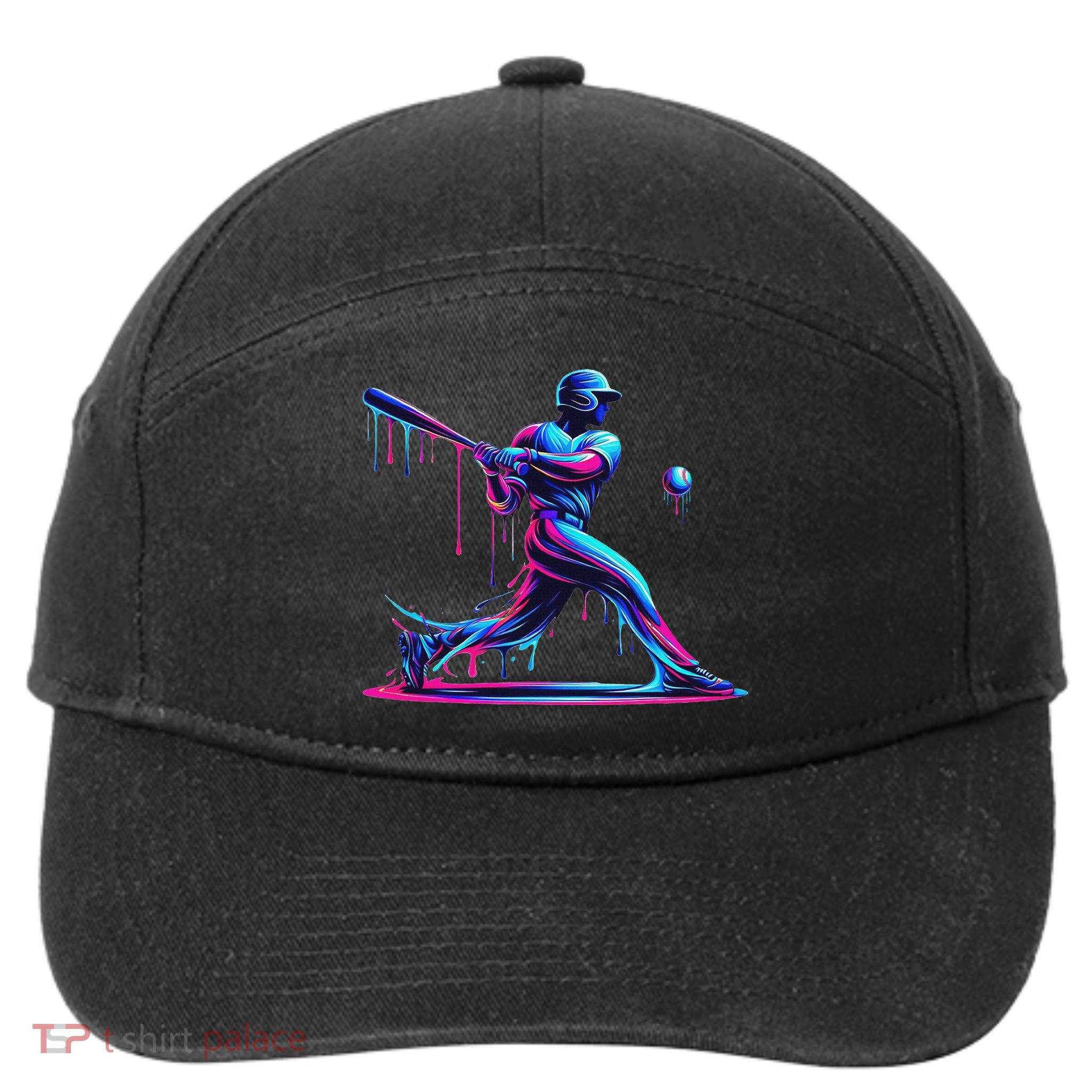 Baseball Player Drip For N Ice Cream 7-Panel Snapback Hat