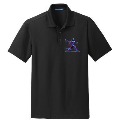 Baseball Player Drip For N Ice Cream Dry Zone Grid Polo