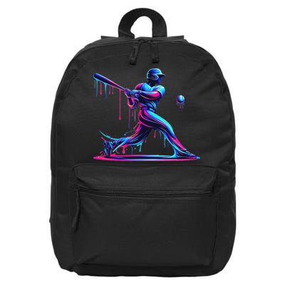 Baseball Player Drip For N Ice Cream 16 in Basic Backpack