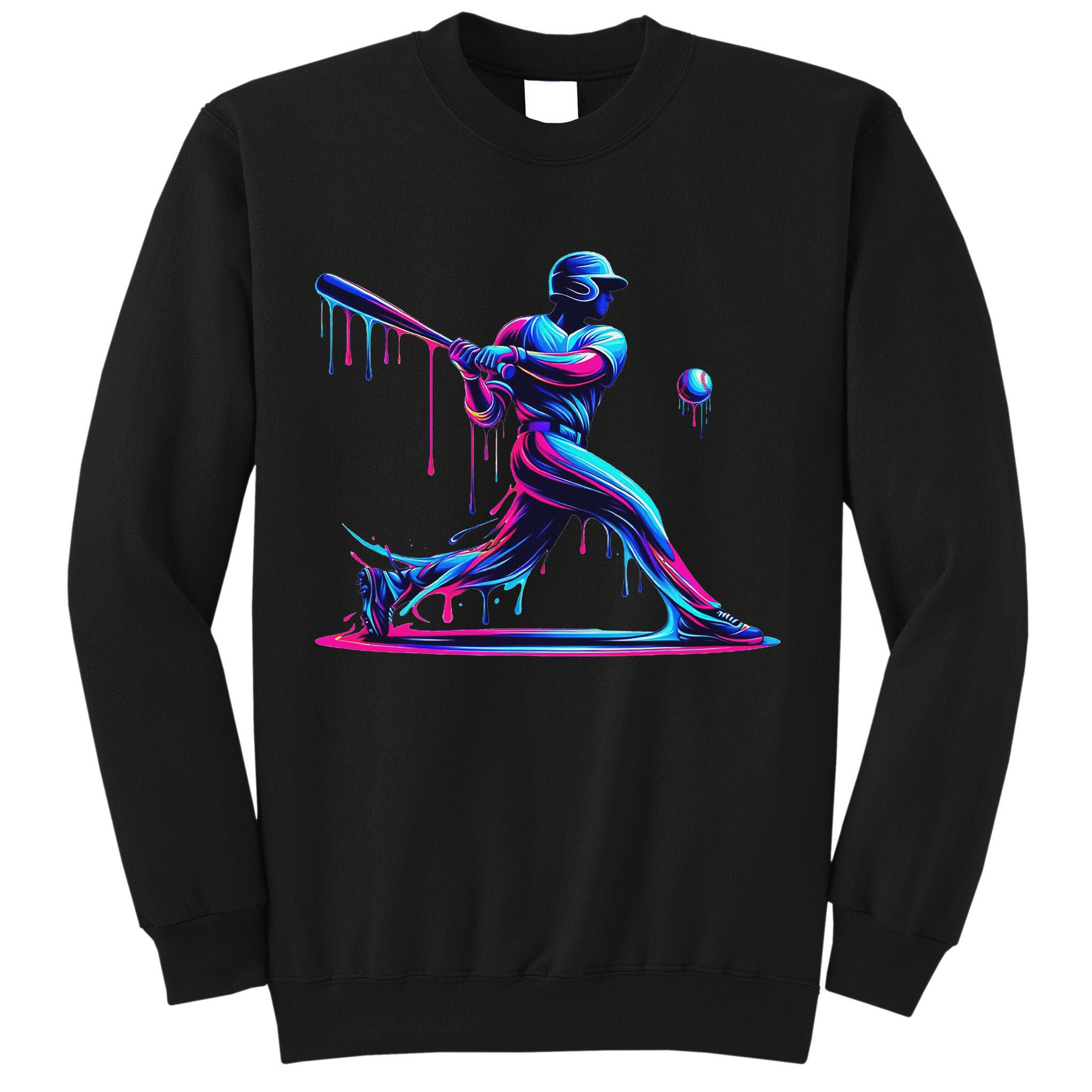 Baseball Player Drip For N Ice Cream Tall Sweatshirt