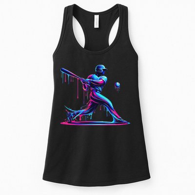 Baseball Player Drip For N Ice Cream Womens Tank Top