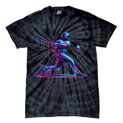 Baseball Player Drip For N Ice Cream Tie-Dye T-Shirt