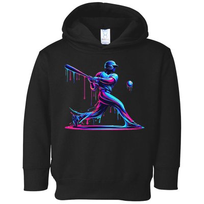 Baseball Player Drip For N Ice Cream Toddler Hoodie