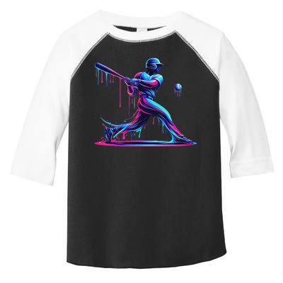 Baseball Player Drip For N Ice Cream Toddler Fine Jersey T-Shirt
