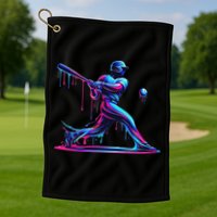 Baseball Player Drip For N Ice Cream Golf Towel