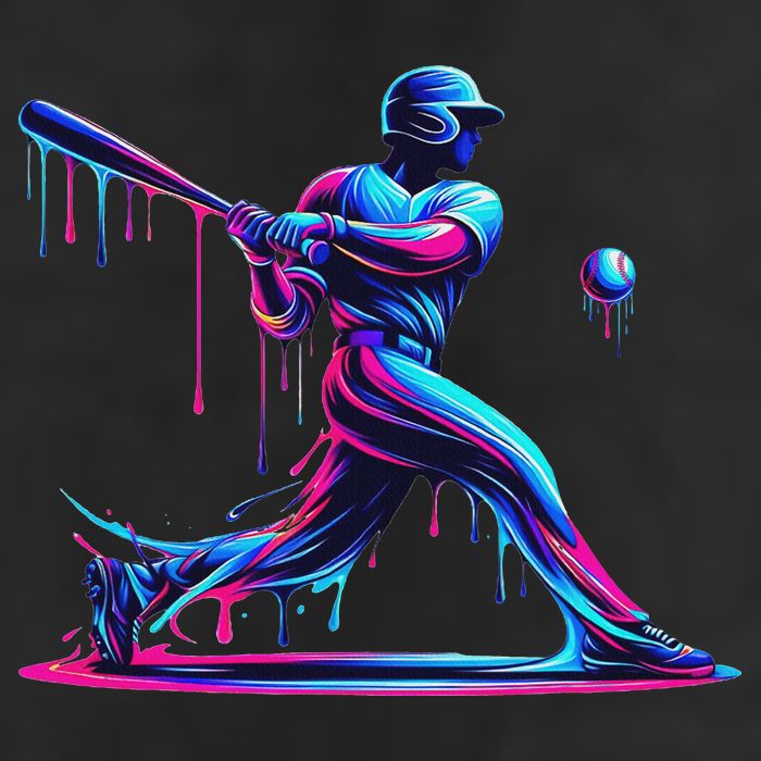 Baseball Player Drip For N Ice Cream Golf Towel
