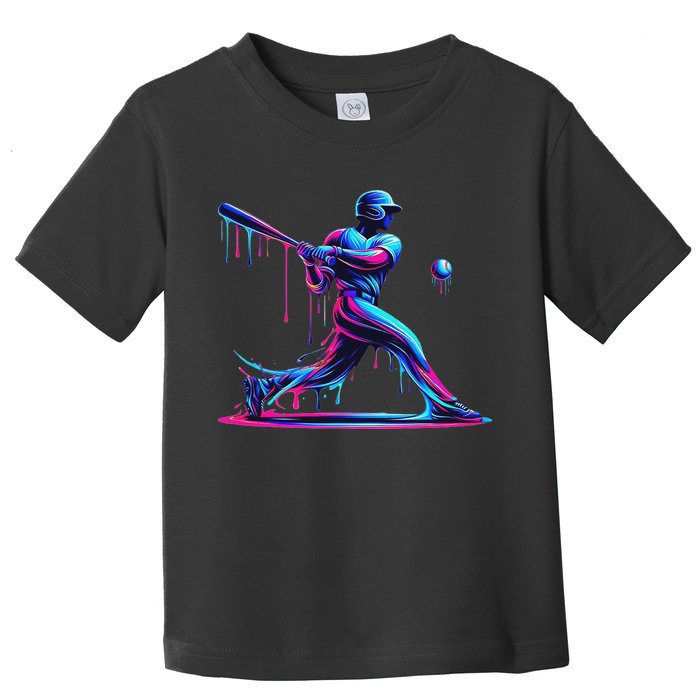 Baseball Player Drip For N Ice Cream Toddler T-Shirt