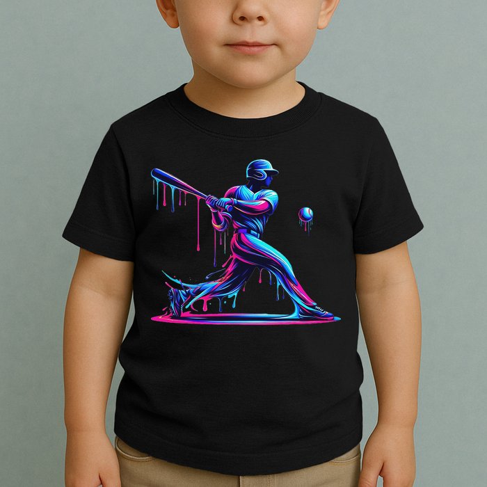 Baseball Player Drip For N Ice Cream Toddler T-Shirt