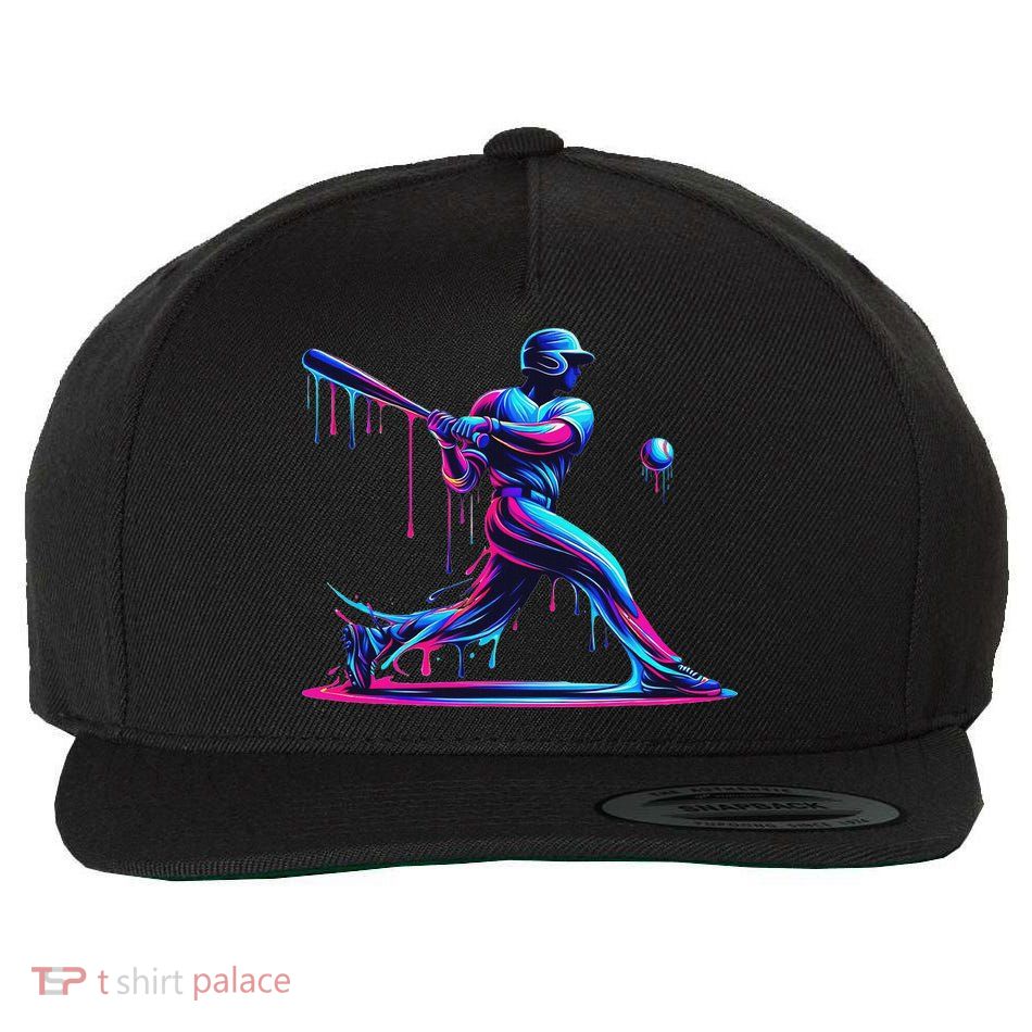 Baseball Player Drip For N Ice Cream Wool Snapback Cap