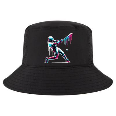 Baseball Player Drip Cool Comfort Performance Bucket Hat