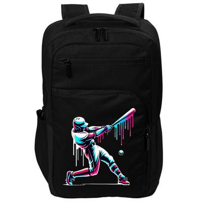 Baseball Player Drip Impact Tech Backpack