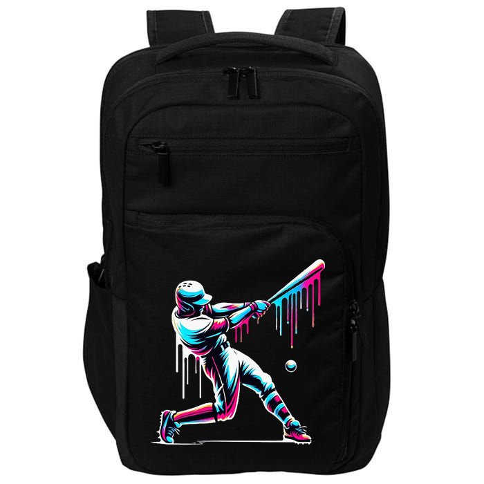 Baseball Player Drip Impact Tech Backpack