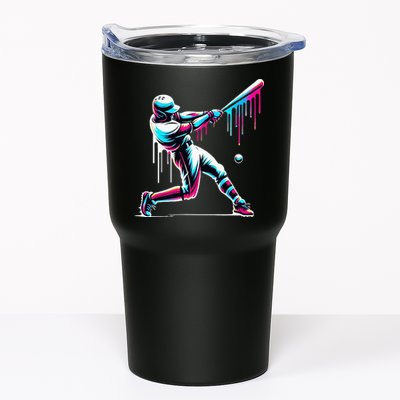 Baseball Player Drip Tumbler
