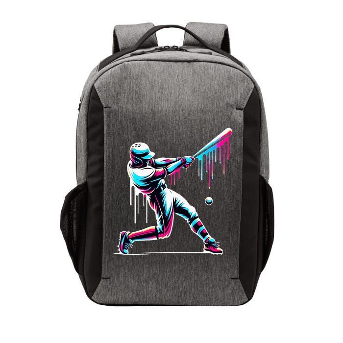 Baseball Player Drip Vector Backpack